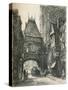 La Grosse Horloge, Rouen, C19th Century. (1925)-William Renison-Stretched Canvas