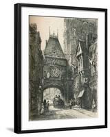 La Grosse Horloge, Rouen, C19th Century. (1925)-William Renison-Framed Giclee Print