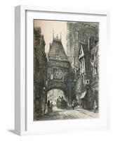 La Grosse Horloge, Rouen, C19th Century. (1925)-William Renison-Framed Giclee Print