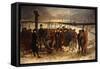La Guerre Des Paysans (Le Rassemblement), C.1875-Constantin Emile Meunier-Framed Stretched Canvas