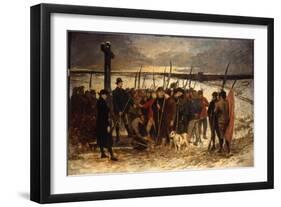 La Guerre Des Paysans (Le Rassemblement), C.1875-Constantin Emile Meunier-Framed Giclee Print