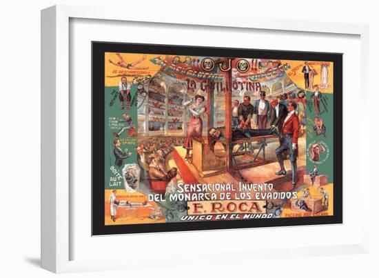 La Guillotina: F. Roca-null-Framed Art Print