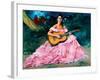 La Guitarista-Fransisco R S Clemente-Framed Giclee Print