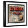 La Habra Brand - La Habra, California - Citrus Crate Label-Lantern Press-Framed Art Print