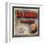 La Habra Brand - La Habra, California - Citrus Crate Label-Lantern Press-Framed Art Print