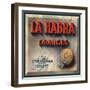 La Habra Brand - La Habra, California - Citrus Crate Label-Lantern Press-Framed Art Print