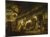 La Halte ("The Public House Door")-George Morland-Mounted Giclee Print