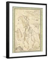 La Harpiste Azadeh à dos de chameau-null-Framed Giclee Print