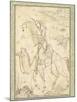 La Harpiste Azadeh à dos de chameau-null-Mounted Giclee Print