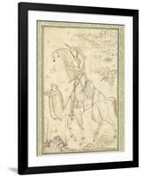 La Harpiste Azadeh à dos de chameau-null-Framed Giclee Print