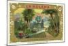 La Helena Brand Cigar Box Label-Lantern Press-Mounted Art Print