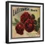 La Hermosa Brand - California - Citrus Crate Label-Lantern Press-Framed Art Print