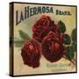 La Hermosa Brand - California - Citrus Crate Label-Lantern Press-Stretched Canvas