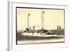 La Hire Kreuzt U Boot, Kriegsschiff-null-Framed Giclee Print