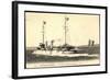 La Hire Kreuzt U Boot, Kriegsschiff-null-Framed Giclee Print