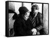 La Honte THE SHAME (SKAMMEN) by IngmarBergman with Liv Ullmann and Max von Sydow, 1968 (b/w photo)-null-Framed Stretched Canvas