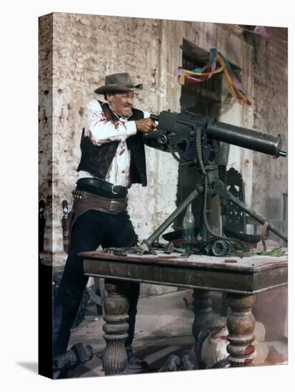 La Horde Sauvage THE WILD BUNCH by Sam Peckinpah with Ben Johnson and Warren Oates, 1969 (photo)-null-Stretched Canvas