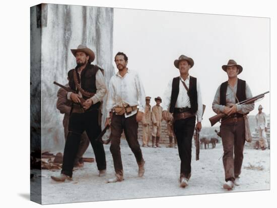 La Horde Sauvage THE WILD BUNCH by Sam Peckinpah with Ben Johnson, Warren Oates, William Holden and-null-Stretched Canvas