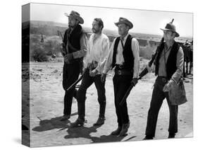 La Horde Sauvage THE WILD BUNCH by Sam Peckinpah with Ben Johnson, Warren Oates, William Holden and-null-Stretched Canvas