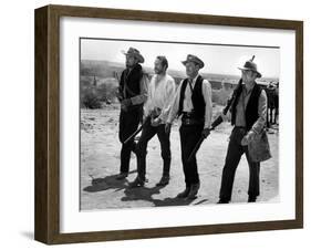 La Horde Sauvage THE WILD BUNCH by Sam Peckinpah with Ben Johnson, Warren Oates, William Holden and-null-Framed Photo