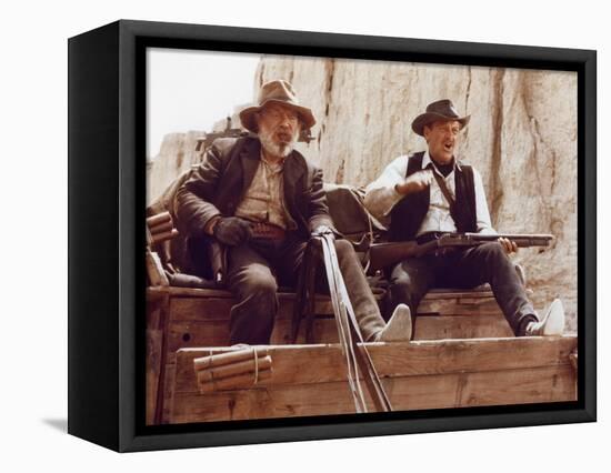 La Horde Sauvage THE WILD BUNCH by Sam Peckinpah with Edmond O'Brien and William Holden, 1969 (phot-null-Framed Stretched Canvas