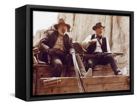 La Horde Sauvage THE WILD BUNCH by Sam Peckinpah with Edmond O'Brien and William Holden, 1969 (phot-null-Framed Stretched Canvas