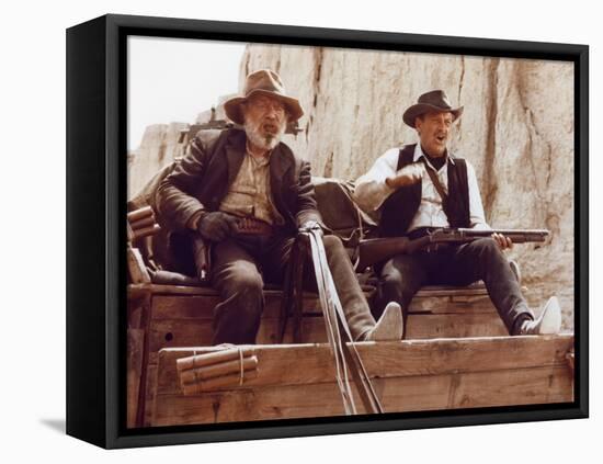 La Horde Sauvage THE WILD BUNCH by Sam Peckinpah with Edmond O'Brien and William Holden, 1969 (phot-null-Framed Stretched Canvas