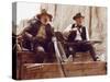 La Horde Sauvage THE WILD BUNCH by Sam Peckinpah with Edmond O'Brien and William Holden, 1969 (phot-null-Stretched Canvas
