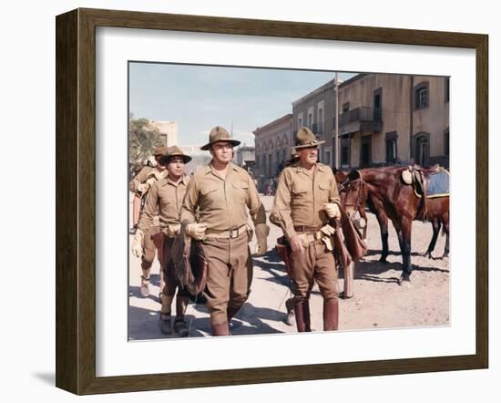 La Horde Sauvage THE WILD BUNCH by Sam Peckinpah with Jaime Sanchez, Ernest Borgnine and William Ho-null-Framed Photo