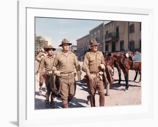 La Horde Sauvage THE WILD BUNCH by Sam Peckinpah with Jaime Sanchez, Ernest Borgnine and William Ho-null-Framed Photo