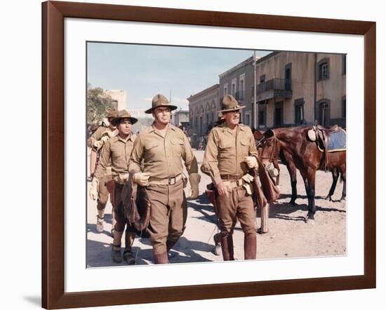 La Horde Sauvage THE WILD BUNCH by Sam Peckinpah with Jaime Sanchez, Ernest Borgnine and William Ho-null-Framed Photo