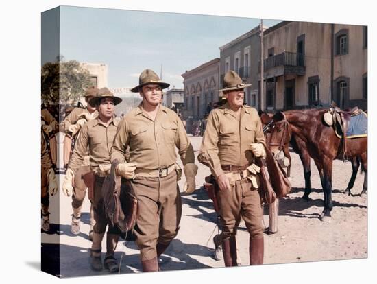 La Horde Sauvage THE WILD BUNCH by Sam Peckinpah with Jaime Sanchez, Ernest Borgnine and William Ho-null-Stretched Canvas