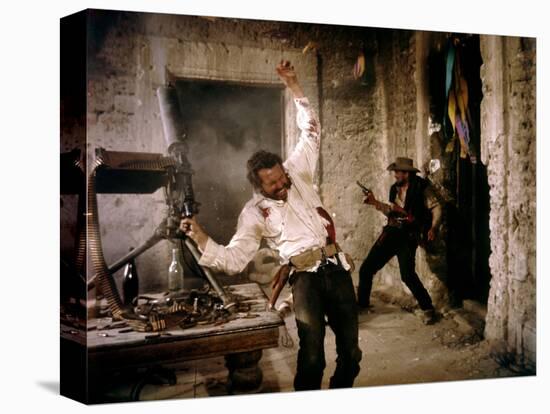 La Horde Sauvage THE WILD BUNCH by Sam Peckinpah with Warren Oates and Ben Johnson, 1969 (photo)-null-Stretched Canvas