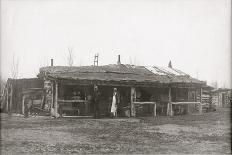 Old Piper Dan Ranch, Tongue River, Montana Territory-LA Huffman-Stretched Canvas