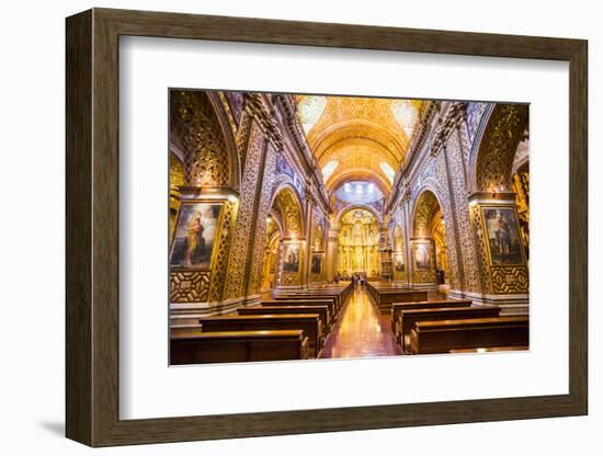 La Iglesia De La Compania De Jesus, City of Quito, Ecuador, South America-Matthew Williams-Ellis-Framed Photographic Print