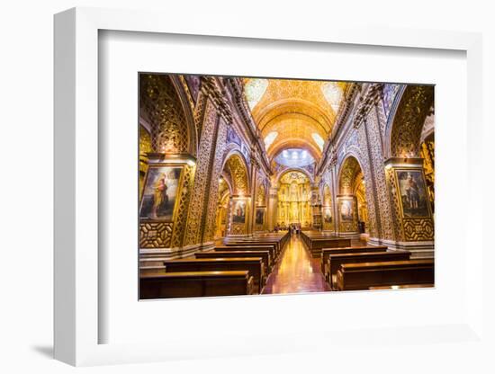 La Iglesia De La Compania De Jesus, City of Quito, Ecuador, South America-Matthew Williams-Ellis-Framed Photographic Print