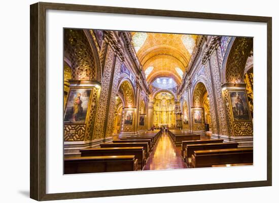 La Iglesia De La Compania De Jesus, City of Quito, Ecuador, South America-Matthew Williams-Ellis-Framed Photographic Print