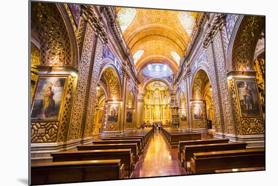 La Iglesia De La Compania De Jesus, City of Quito, Ecuador, South America-Matthew Williams-Ellis-Mounted Photographic Print