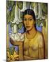 La India de las Floripondias-Alfredo Ramos Martinez-Mounted Giclee Print