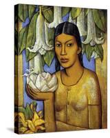 La India de las Floripondias-Alfredo Ramos Martinez-Stretched Canvas