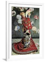 La Japonaise (Camille Monet in Japanese Costume)-Claude Monet-Framed Premium Giclee Print