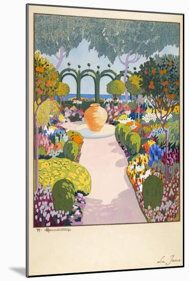 La Jarre, Pub. Paris 1919-Georges Barbier-Mounted Giclee Print