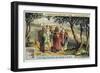 La Jerusalem Deliveree Par Le Tasse, Procession of Crosses to Mount Olive, 19th Century-null-Framed Giclee Print