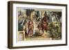 La Jerusalem Deliveree Par Le Tasse, Renaud Leaves Armide, the Enchantress, 19th Century-null-Framed Giclee Print