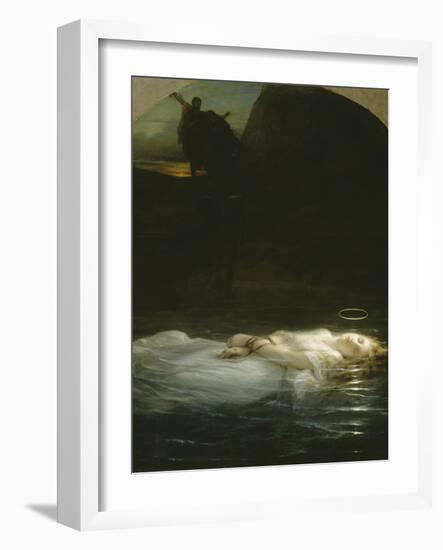 La jeune martyre-Paul Delaroche-Framed Giclee Print