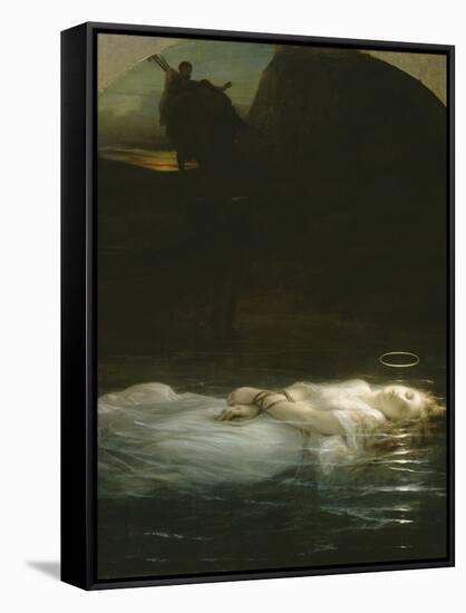 La jeune martyre-Paul Delaroche-Framed Stretched Canvas