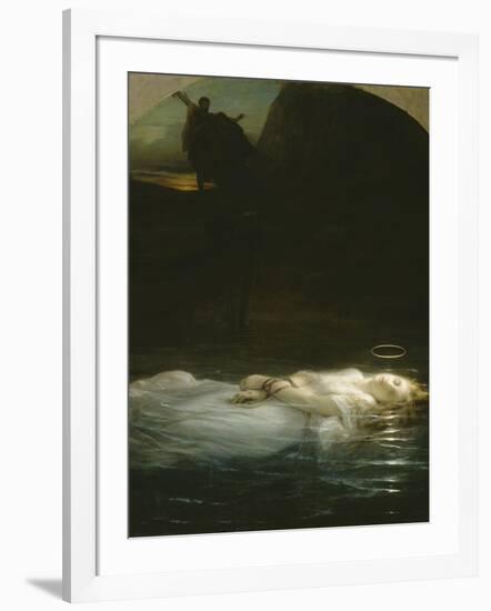 La jeune martyre-Paul Delaroche-Framed Giclee Print