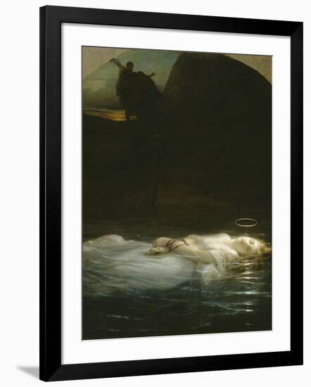 La jeune martyre-Paul Delaroche-Framed Giclee Print