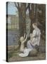 La jeune mère, dit aussi Maternité, ou la Charité-Pierre Puvis de Chavannes-Stretched Canvas