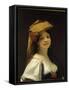 La jeune rieuse-Jules Joseph Lefebvre-Framed Stretched Canvas